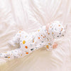 Baby Boy Wearing Cute Halloween Baby Pyjama Set with Pom Pom Hat in Pumpkins Print