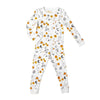Cute Halloween Pyjama set for Kids with Pumpkins and Ghosts Print