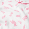Sweet Candies in Pink Long Sleeve Pyjama Set in White
